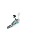 Gümüş Renk Yıldız Figürlü Çelik Tragus/Kıkırdak Küpe/Piercing (Tek)