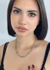 Gümüş Renk Yıldız Figürlü İkili Kolye
