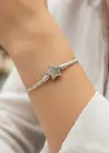 Gümüş Renk Yıldız Figürlü Pandora Bileklik