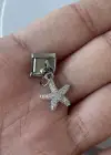 Gümüş Renk Yıldız Figürlü Taş Detaylı Çelik Nomination Charm (Tek)