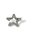 Gümüş Renk Yıldız Figürlü Taş Detaylı Ear Cuff (Tek)