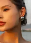 Gümüş Renk Yuvarlak Çelik Küpe (Çift)