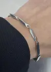 Gümüş Renk Zincir Çelik Bileklik (Unisex)