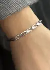 Gümüş Renk Zincir Çelik Bileklik (Unisex)