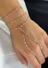 Gümüş Renk Zincir Detaylı Şahmeran