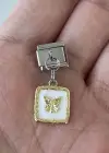 Gümüş Ve Altın Renk Çelik Nomination Charm (Tek)