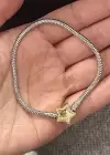 Gümüş Ve Altın Renk Yıldız Figürlü Charm Takılabilir Pandora Bileklik