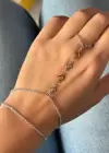 Gümüş Ve Altın Renk Yonca Figürlü Çelik Şahmeran