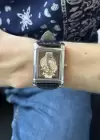 Gümüş Ve Siyah Renk Deri Kordonlu Çelik Erkek Saat