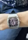 Gümüş Ve Siyah Renk Ejder Figürlü Çelik Erkek Saat