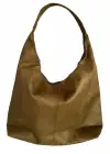 Haki Renk Büyük Boy Süet Kadın Çanta