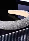 Hologramlı Gümüş Renk Taş Detaylı Taç