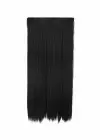 Isıya Dayanıklı Yarımay Çıt Çıt Saç - 1B - Siyah - Düz - 60 Cm - 110 Gr (Zeynep)