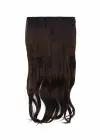 Isıya Dayanıklı Yarımay Çıt Çıt Saç - HT4 - Kahverengi - Dalgalı - 60 Cm - 110 Gr (Duygu)