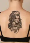 Kadın Figürlü Geçici Dövme Tattoo