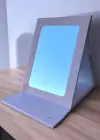 Kahve Renk Ayı Figürlü Hello Yazılı Masa Aynası