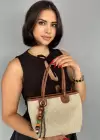 Kahve Renk Hasır Kadın Çanta