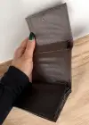 Kahve Renk Otomatik Cüzdan/Kartlık