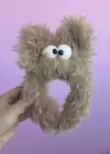 Kahverengi Canavar Figürlü Peluş Taç