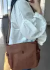 Kahverengi Deri Kadın Çanta