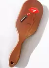 Kahverengi Karışık Figürlü Ahşap Görünümlü Şaç Fırçası/ Tarak