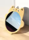 Kahverengi Kedi Figürlü Masa Aynası