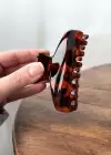 Kahverengi Leopar Desenli Mandal Toka