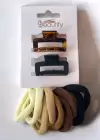Kahverengi Mandal Ve Lastik Toka Set