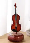 Kahverengi Solo Hareketli Keman Müzik Kutusu