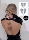 Kanat Figürlü 12 Saat Sonra Kararan Geçici Dövme Tattoo