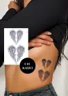 Kanat Figürlü 12 Saat Sonra Kararan Geçici Dövme Tattoo