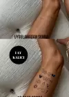 Karışık Figürlü 12 Saat Sonra Kararan Geçici Dövme Tattoo