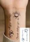 Karışık Figürlü 12 Saat Sonra Kararan Geçici Dövme Tattoo