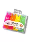 Karışık Figürlü 4lü Fosforlu Kalem Set
