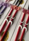 Karışık Renk 12li Kelebek Figürlü Topuz Kalemi
