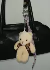 Karışık Renk Ayıcık Figürlü Çanta Charm/ Anahtarlık