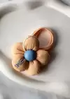 Karışık Renk Çiçek Figürlü  Lastik Toka