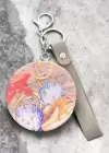 Karışık Renk Deniz Kabuğu Figürlü Cep Aynası/ Anahtarlık