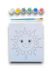 Karışık Renk Güneş Figürlü Boyama Set