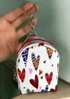 Karışık Renk Kalp Figürlü Anahtarlık /Cüzdan