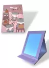 Karışık Renk Kedi Figürlü Masa Aynası