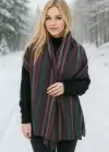 Karışık Renk Kilim Desenli Şal