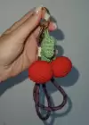 Karışık Renk Kiraz Figürlü Çanta Charm/ Anahtarlık