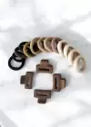 Karışık Renk Lastik Toka Ve Mini Mandal Toka Set
