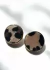 Karışık Renk Leopar Desenli Küpe (Çift)