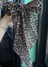 Karışık Renk Leopar Figürlü Otomat Toka