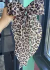 Karışık Renk Leopar Figürlü Otomat Toka