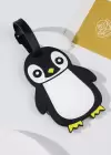 Karışık Renk Penguen Figürlü Bavul Kartlığı