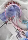 Karışık Renk Taç Asa Frozen Elsa Set