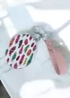 Karışık Renk Tüy Figürlü Cep Ayna/Anahtarlık
